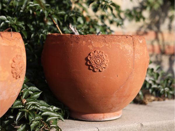 Cinque vasi in terracotta  - Asta L'Arte di Arredare - Associazione Nazionale - Case d'Asta italiane