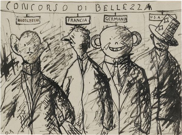 Tre disegni per Il Bargello  - Asta Arte moderna, contemporanea e grafica  - Associazione Nazionale - Case d'Asta italiane