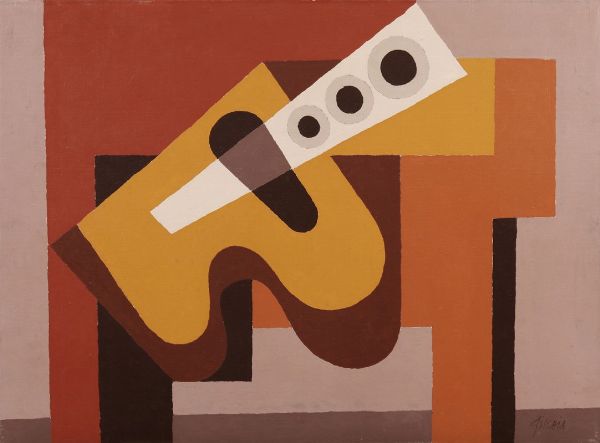 Chitarra  - Asta Arte moderna, contemporanea e grafica  - Associazione Nazionale - Case d'Asta italiane