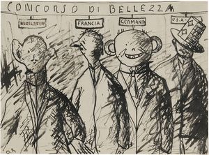 Tre disegni per Il Bargello  - Asta Arte moderna, contemporanea e grafica  - Associazione Nazionale - Case d'Asta italiane