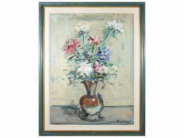 Enzo Pregno : Vaso di fiori  - Asta Arte Moderna e Contemporanea - Associazione Nazionale - Case d'Asta italiane