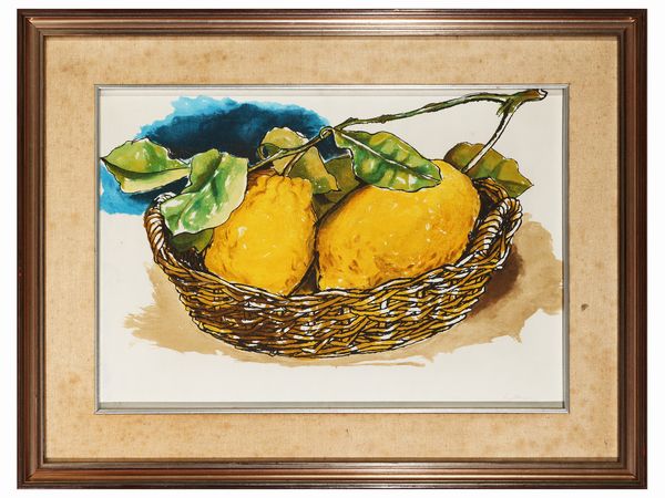 Renato Guttuso : Limoni  - Asta Arte Moderna e Contemporanea - Associazione Nazionale - Case d'Asta italiane