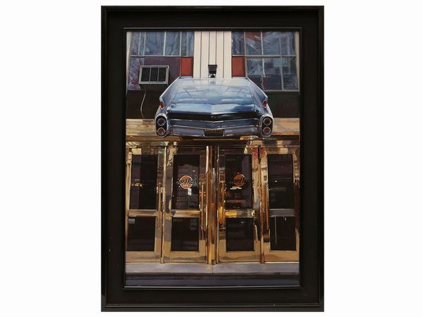 Luigi Rocca : Hard Rock Caff New York 1989  - Asta Arte Moderna e Contemporanea - Associazione Nazionale - Case d'Asta italiane