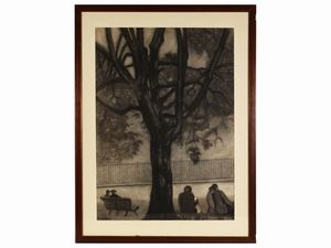 Fillide Levasti - Albero e pachina 1940 circa