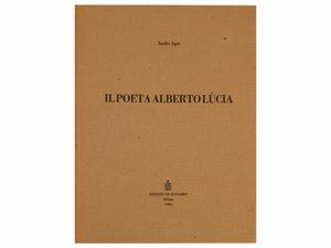 Emilio Isgrò : Il Poeta Alberto Lcia  - Asta Arte Moderna e Contemporanea - Associazione Nazionale - Case d'Asta italiane