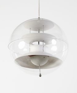 PANTON VERNER (1926 - 1998) : Lampada a sospensione VP Globe  - Asta Asta 397 | DESIGN E ARTI DECORATIVE DEL NOVECENTO Online - Associazione Nazionale - Case d'Asta italiane