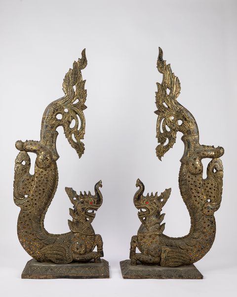 Coppia di grandi sculture a guisa di dragoni. Sud Est-Asia/Thailandia, fine secolo XIX  - Asta Incanti d'Asia / Arte del sud-est asiatico e Cina - Associazione Nazionale - Case d'Asta italiane