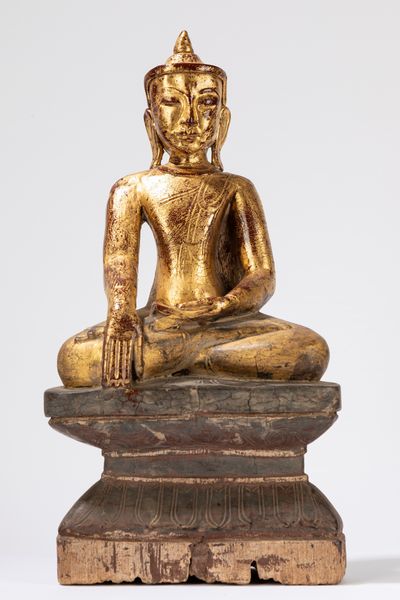 Buddha in legno. Burma, inizio secolo XX  - Asta Incanti d'Asia / Arte del sud-est asiatico e Cina - Associazione Nazionale - Case d'Asta italiane