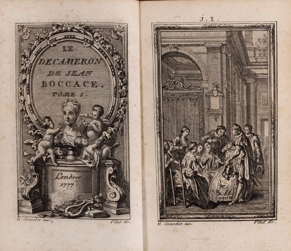 Boccaccio, Giovanni : Contes de J. Bocace  - Asta Libri, Autografi e Stampe - Associazione Nazionale - Case d'Asta italiane