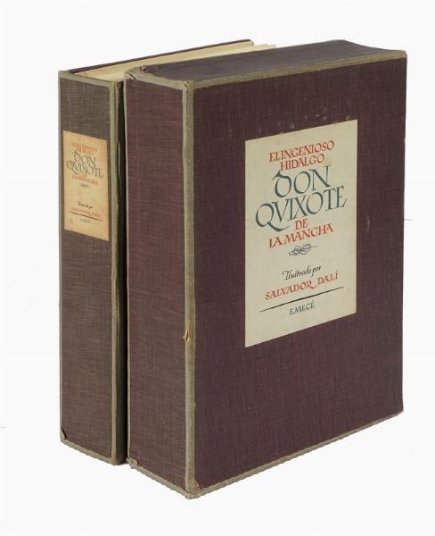 MIGUEL (DE) CERVANTES SAAVEDRA : El Ingenioso Hidalgo Don Quixote de la Mancha illustrado por Salvador Dal.  - Asta Libri, autografi e manoscritti - Associazione Nazionale - Case d'Asta italiane