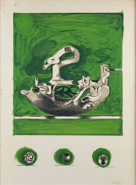 GRAHAM SUTHERLAND Londra (Gran Bretagna) 1903 - 1981 : Senza titolo  - Asta Grafica - Associazione Nazionale - Case d'Asta italiane