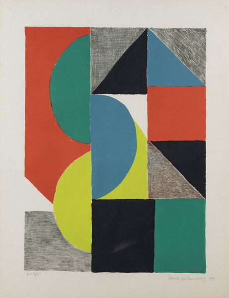 SONIA DELAUNAY Ucraina 1885 - 1979 Parigi : Senza titolo 1969  - Asta Grafica - Associazione Nazionale - Case d'Asta italiane