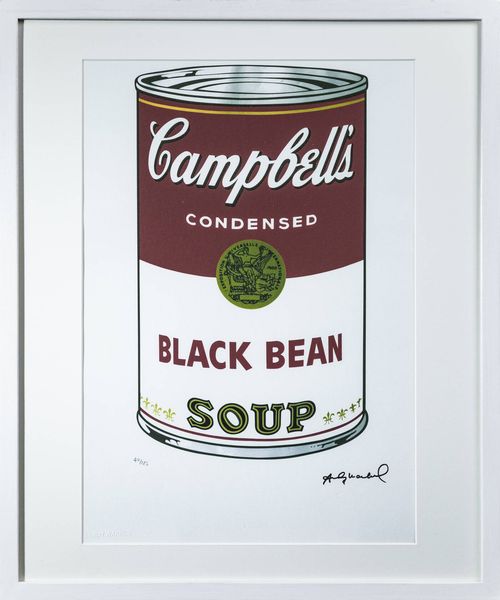 ANDY WARHOL Pittsburgh (USA) 1927 - 1987 New York (USA) : Campbell's condensed - Black bean soup  - Asta Grafica - Associazione Nazionale - Case d'Asta italiane