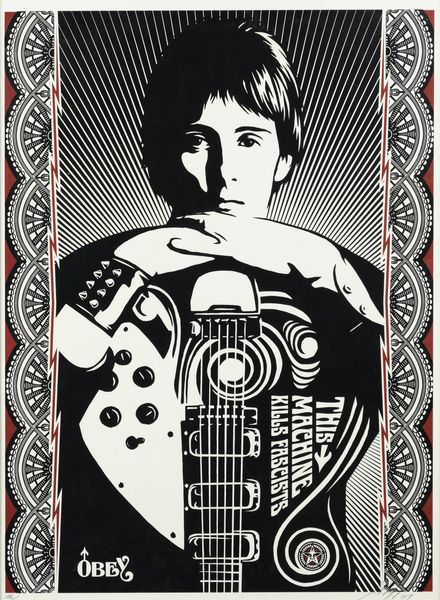 OBEY (Shepard Obey Fairey) Charleston (U.S.A.) 1970 : This machine kills fascists 2007  - Asta Grafica - Associazione Nazionale - Case d'Asta italiane