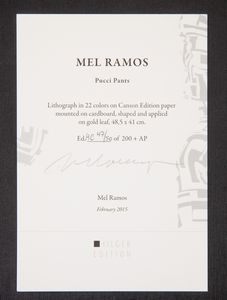 MEL RAMOS : Pucci Pants  - Asta Prints and Multiples - Associazione Nazionale - Case d'Asta italiane