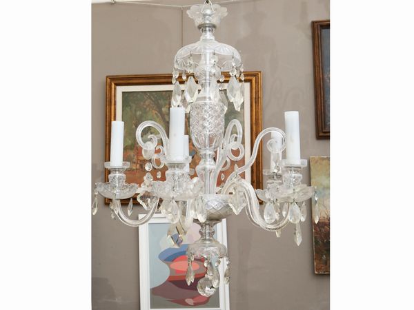 Lampadario in cristallo  - Asta L'Arte di Arredare - Associazione Nazionale - Case d'Asta italiane