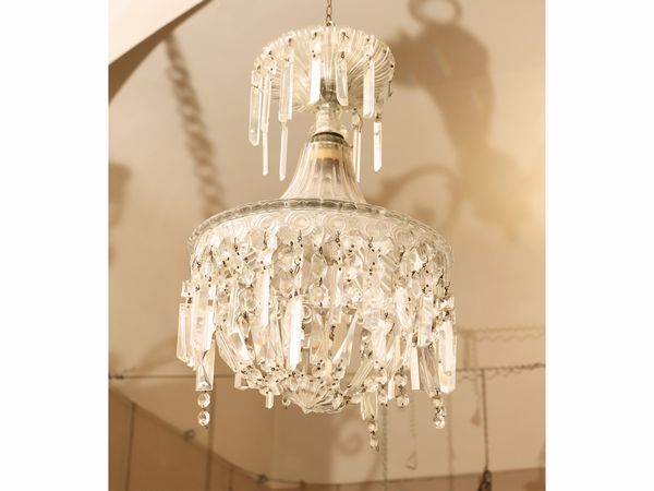 Piccolo lampadario in metallo  - Asta L'Arte di Arredare - Associazione Nazionale - Case d'Asta italiane