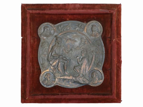 Formella in bronzo ad altorilievo  - Asta L'Arte di Arredare - Associazione Nazionale - Case d'Asta italiane