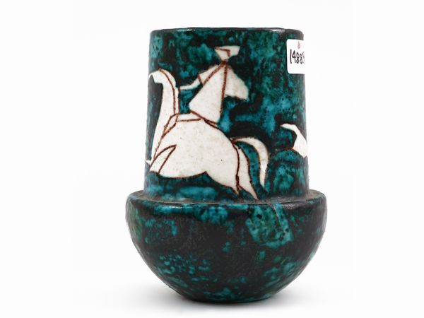 Piccolo vaso in ceramica, Guido Baldini  - Asta L'Arte di Arredare - Associazione Nazionale - Case d'Asta italiane