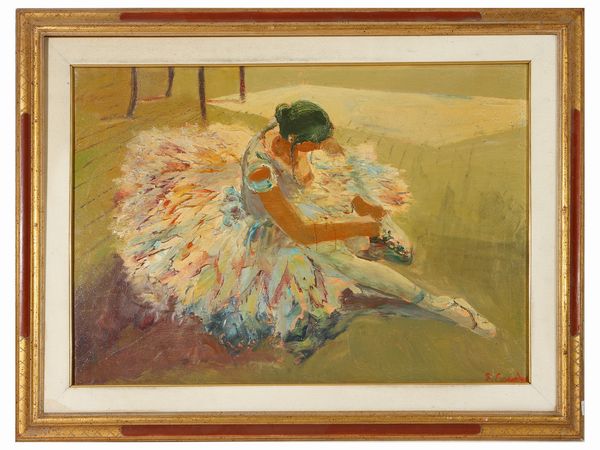 Emilio Comba : Ballerina  - Asta L'Arte di Arredare - Associazione Nazionale - Case d'Asta italiane