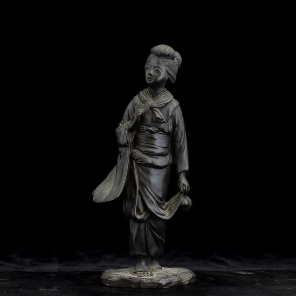 Figura di fanciulla in bronzo, Giappone, periodo Meii (1868-1912)  - Asta Arte orientale - Associazione Nazionale - Case d'Asta italiane