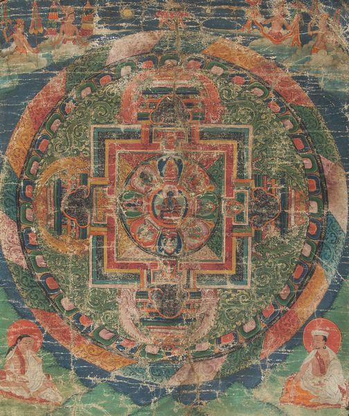 Thangka su seta raffigurante Mandala, Tibet, XVIII secolo  - Asta Arte orientale - Associazione Nazionale - Case d'Asta italiane