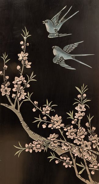 Paravento a sei ante in legno laccato con scene di vita comune e innesti in giada e pietre dure, Cina, Dinastia Qing, XIX secolo  - Asta Fine Chinese Works of Art - Associazione Nazionale - Case d'Asta italiane