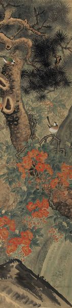 Quattro dipinti su seta raffiguranti uccellini tra rami in fiore e iscrizioni, Cina, Dinastia Qing, XIX secolo  - Asta Fine Chinese Works of Art - Associazione Nazionale - Case d'Asta italiane