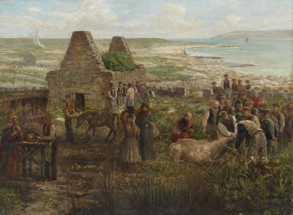 HEMY THOMAS M. (1852 - 1937) : Isole Aaran nella baia di Galway  - Asta Asta 401 | ARTE ANTICA E DEL XIX SECOLO Online - Associazione Nazionale - Case d'Asta italiane