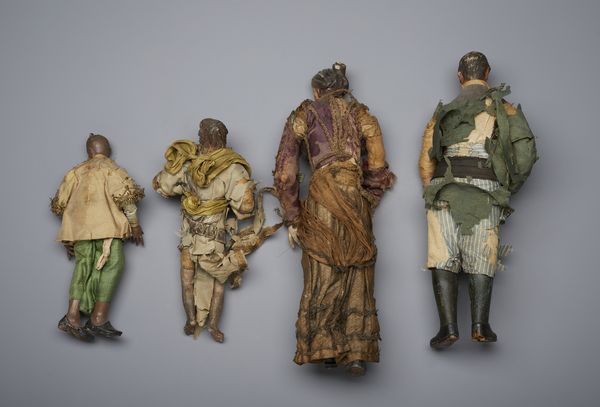 MANIFATTURA NAPOLETANA DEL XIX SECOLO : Quattro figure da presepe in terracotta e tessuto  - Asta Asta 401 | ARTE ANTICA E DEL XIX SECOLO Online - Associazione Nazionale - Case d'Asta italiane