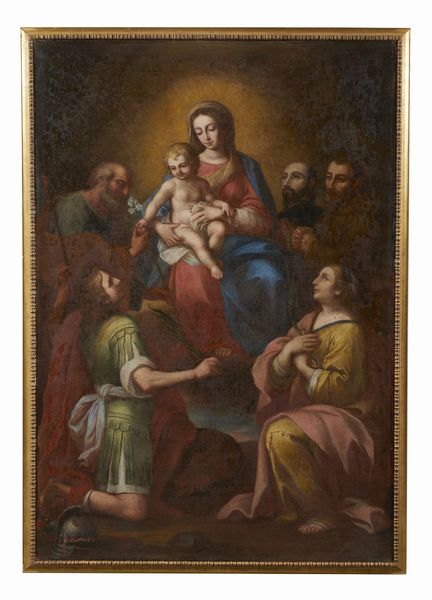 ARTISTA LOMBARDO VENETO DEL XVI SECOLO : Madonna con Bambino e santi  - Asta Asta 401 | ARTE ANTICA E DEL XIX SECOLO Online - Associazione Nazionale - Case d'Asta italiane