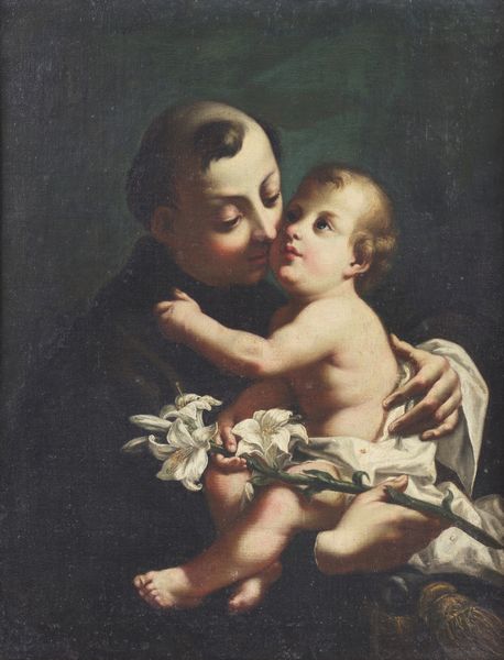 ARTISTA VENETO DEL XVIII SECOLO : Sant'Antonio di Padova con Bambino  - Asta Asta 401 | ARTE ANTICA E DEL XIX SECOLO Online - Associazione Nazionale - Case d'Asta italiane