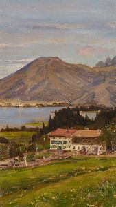 BELTRAME ACHILLE (1871 - 1945) - Lago di Calalzo