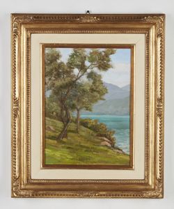 BELTRAME ACHILLE (1871 - 1945) : Lago di Garda  - Asta Asta 401 | ARTE ANTICA E DEL XIX SECOLO Online - Associazione Nazionale - Case d'Asta italiane