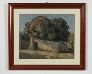 GARDELLI AUGUSTO (1886 - 1968) : Paesaggio cittadino  - Asta Asta 401 | ARTE ANTICA E DEL XIX SECOLO Online - Associazione Nazionale - Case d'Asta italiane