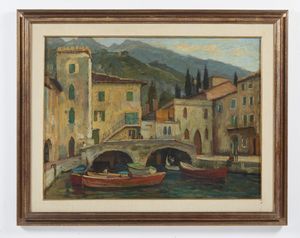 SALERI GABRIELE (n. 1927) : Cassone del Garda  - Asta Asta 401 | ARTE ANTICA E DEL XIX SECOLO Online - Associazione Nazionale - Case d'Asta italiane