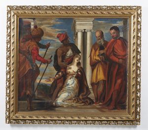 CALIARI, DETTO IL VERONESE PAOLO (1528 - 1588) : Copia da. Il martirio di Santa Giustina  - Asta Asta 401 | ARTE ANTICA E DEL XIX SECOLO Online - Associazione Nazionale - Case d'Asta italiane