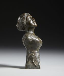 BRONZISTA DEL XIX-XX SECOLO : Busto di donna  - Asta Asta 401 | ARTE ANTICA E DEL XIX SECOLO Online - Associazione Nazionale - Case d'Asta italiane