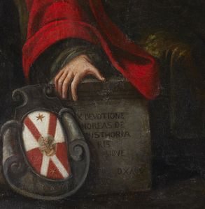 ARTISTA DEL XVII SECOLO : Trionfo allegorico (San Giuseppe e frati)  - Asta Asta 401 | ARTE ANTICA E DEL XIX SECOLO Online - Associazione Nazionale - Case d'Asta italiane