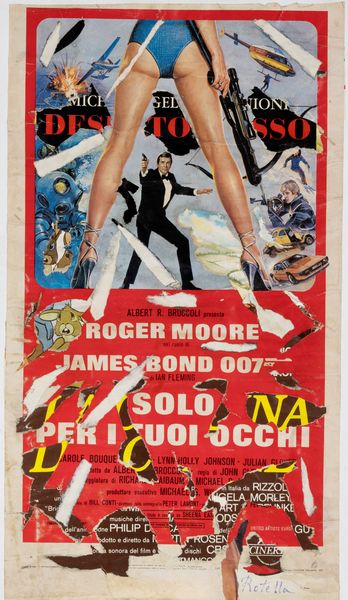 MIMMO ROTELLA : Senza titolo (James Bond)  - Asta Arte Moderna e Contemporanea - Associazione Nazionale - Case d'Asta italiane
