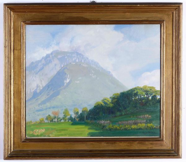 Giuseppe Didone : Paesaggio montano, 1937  - Asta Dipinti del XIX-XX secolo - Associazione Nazionale - Case d'Asta italiane