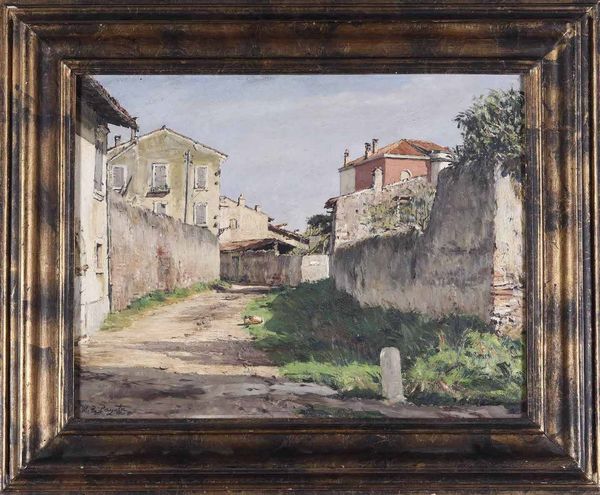 Mario Paolo Pajetta : Vicolo Palazzina a San Zeno, Verona  - Asta Dipinti del XIX-XX secolo - Associazione Nazionale - Case d'Asta italiane