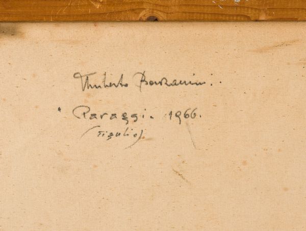 Umberto Bonzanini Paraggi, 1966  - Asta Dipinti del XIX-XX secolo - Associazione Nazionale - Case d'Asta italiane