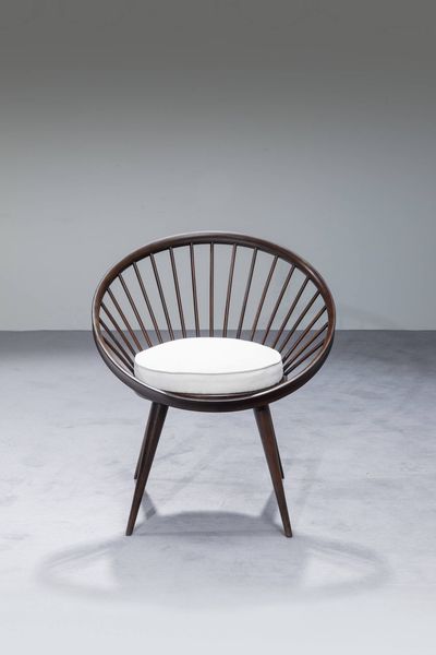 YNGVE EKSTROM : Coppia di poltroncine mod. Circle Chair  - Asta Design - Associazione Nazionale - Case d'Asta italiane