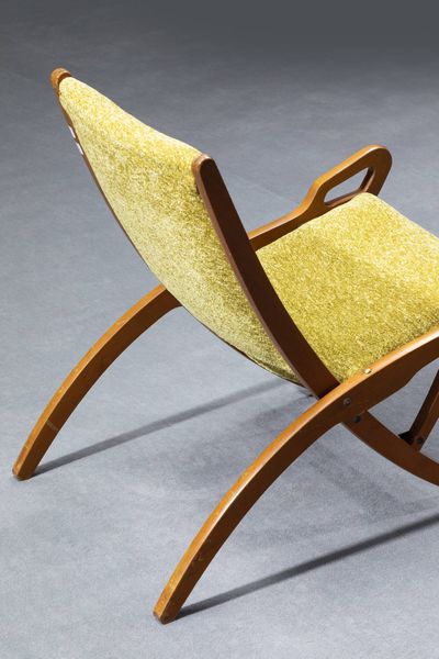 GIO PONTI Milano 1891 - 1979 : Sedia pieghevole mod. Ninfea  - Asta Design - Associazione Nazionale - Case d'Asta italiane