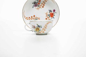 Tazza con piattino<BR>Meissen, 1763-1774  - Asta Porcellane venete ed europee di un'importante Famiglia veneziana - Associazione Nazionale - Case d'Asta italiane