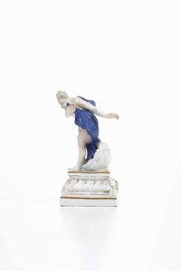 Figurina di Nettuno<BR>Meissen, 1750 circa  - Asta Porcellane venete ed europee di un'importante Famiglia veneziana - Associazione Nazionale - Case d'Asta italiane