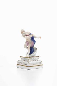 Figurina di Nettuno<BR>Meissen, 1750 circa  - Asta Porcellane venete ed europee di un'importante Famiglia veneziana - Associazione Nazionale - Case d'Asta italiane