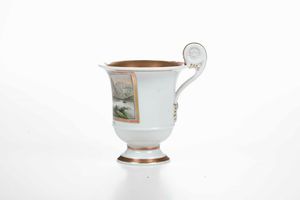 Tazza<BR>Germania, Turingia, Manifattura di Gotha, 1835-1850 circa<BR>  - Asta Porcellane venete ed europee di un'importante Famiglia veneziana - Associazione Nazionale - Case d'Asta italiane