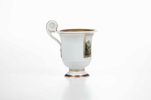 Tazza<BR>Germania, Turingia, Manifattura di Gotha, 1835-1850 circa<BR>  - Asta Porcellane venete ed europee di un'importante Famiglia veneziana - Associazione Nazionale - Case d'Asta italiane